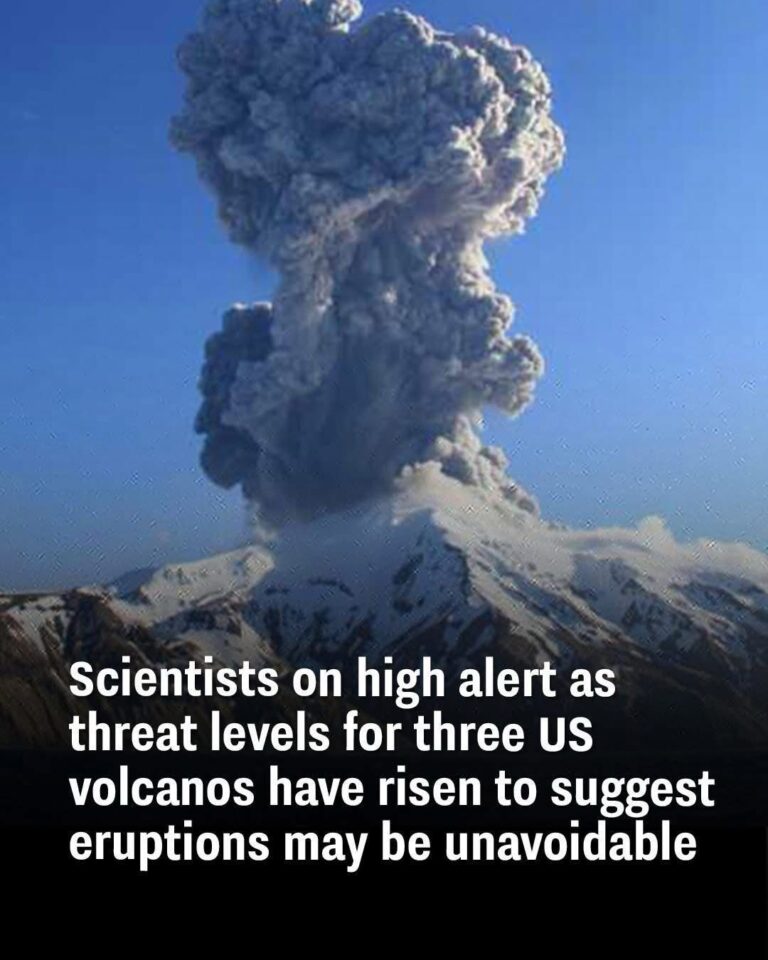 Experts Warn as Threat Levels Rise for Three US Volcanoes, Indicating Potential Eruptions
